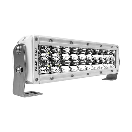 Black Oak Led Black Oak Pro Series 3.0 Double Row 10in LED Light Bar - Combo Optics - White Housing 10CM-D5OS